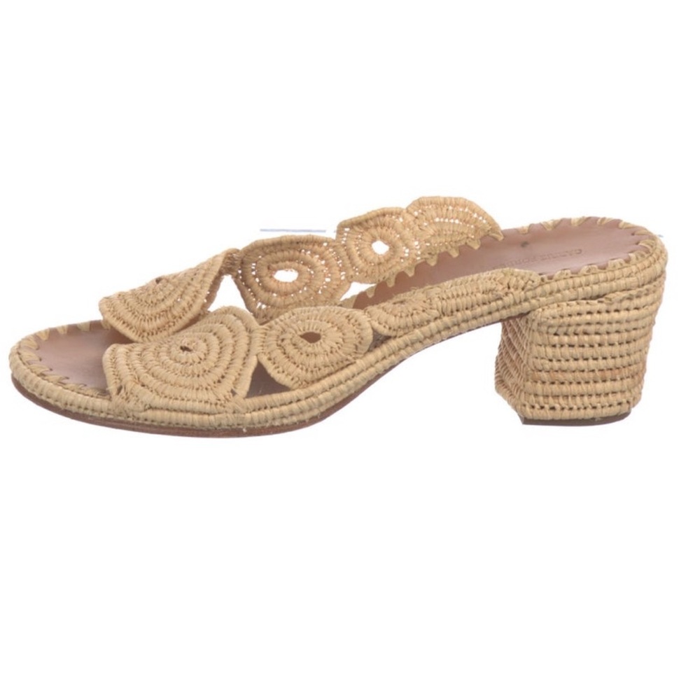 Carrie Forbes Raffia Tan Woven Sandals
